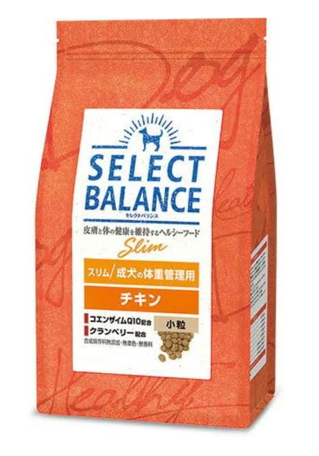 セレクトバランス スリム チキン 小粒 成犬の体重管理用3kg