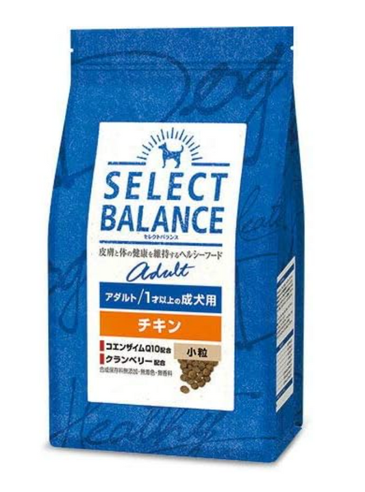 セレクトバランス アダルト チキン 小粒 1才以上の成犬用3kg