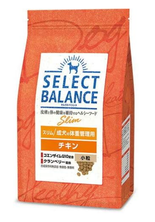 セレクトバランス スリム チキン 小粒 成犬の体重管理用3kg