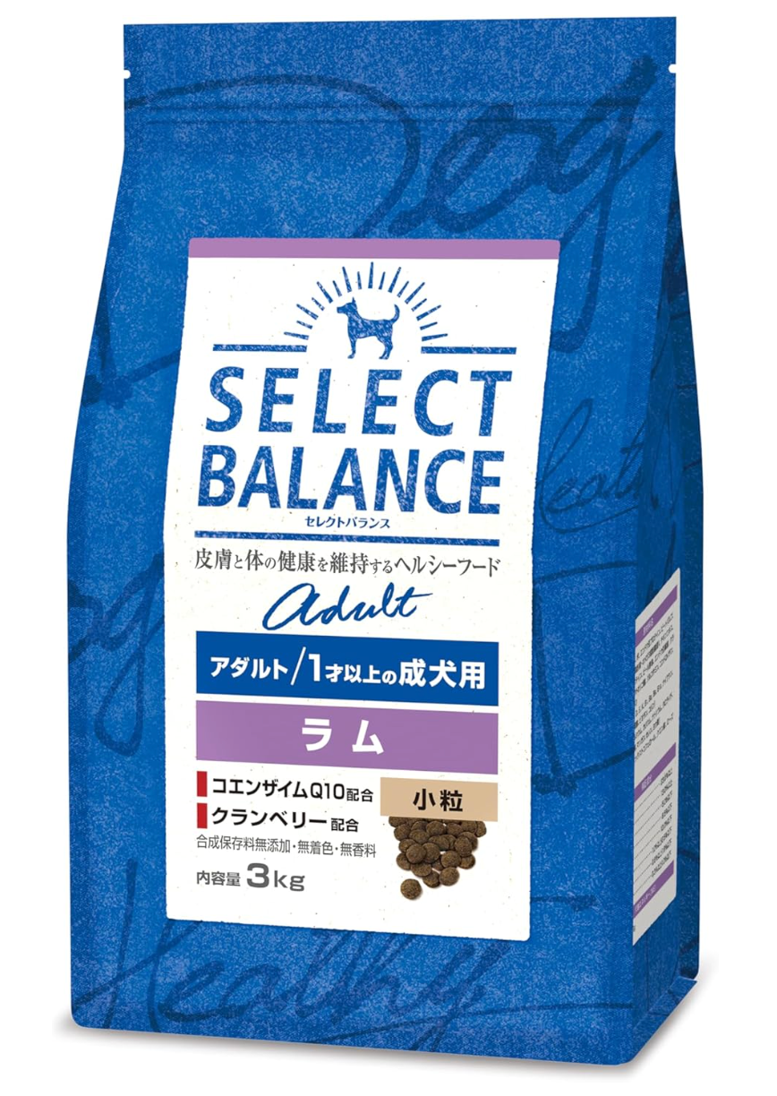 セレクトバランス アダルト ラム 小粒 1才以上の成犬用3kg